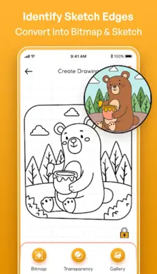 Draw easy trace & sketch android App screenshot 1