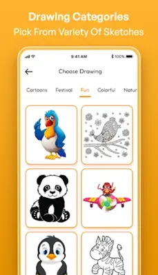 Draw easy trace & sketch android App screenshot 2