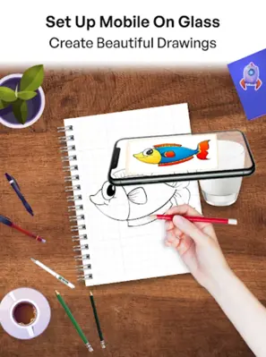 Draw easy trace & sketch android App screenshot 3