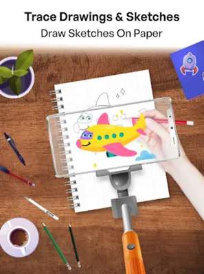 Draw easy trace & sketch android App screenshot 4